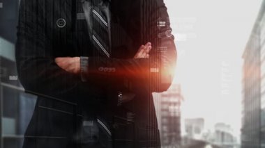 Finansal veri analizi için kavramsal iş paneli. 3B hazırlama bilgisayarı grafiği .