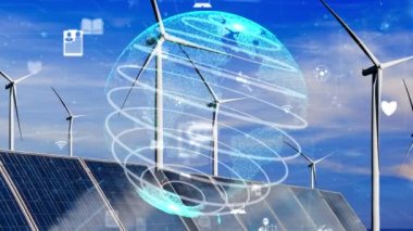 Çevre koruma teknolojisi ve yenilenebilir doğal kaynaklardan gelen temiz enerji ve güçle küresel sürdürülebilir ESG 'ye yaklaşmak