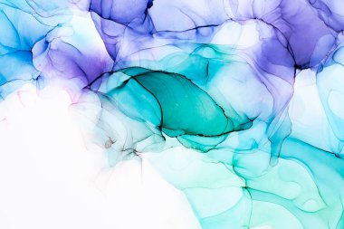 Soyut arkaplan için özgün tablodaki mermer mürekkep soyut sanat. Boyama, ombre alkol mürekkebinin pürüzsüz mermer arkaplan desenini yaratmak için yüksek kaliteli kağıt dokusuna boyanmış. .