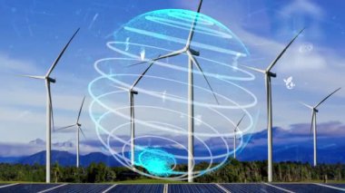 Çevre koruma teknolojisi ve yenilenebilir doğal kaynaklardan gelen temiz enerji ve güçle küresel sürdürülebilir ESG 'ye yaklaşmak