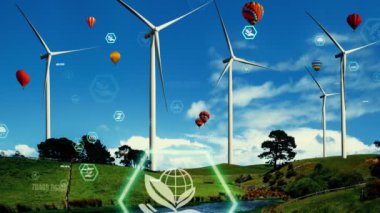 Çevre koruma teknolojisi ve yenilenebilir doğal kaynaklardan gelen temiz enerji ve güçle küresel sürdürülebilir ESG 'ye yaklaşmak