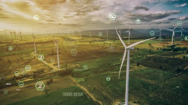 Tecnologia Conservazione Dell Ambiente Approccio Globale Sostenibile Esg Con Energia — Video Stock