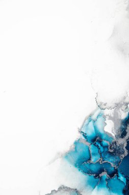 Soyut arkaplan için özgün tablodaki mermer mürekkep soyut sanat. Resim, Kintsuki mürekkep sanatının düz mermer arkaplan desenini yaratmak için yüksek kaliteli kağıt dokusuna boyanmış. .