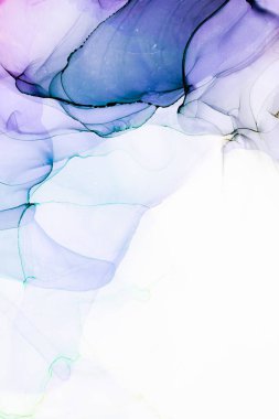 Soyut arkaplan için özgün tablodaki mermer mürekkep soyut sanat. Boyama, ombre alkol mürekkebinin pürüzsüz mermer arkaplan desenini yaratmak için yüksek kaliteli kağıt dokusuna boyanmış. .