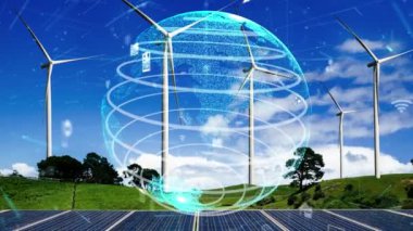 Çevre koruma teknolojisi ve yenilenebilir doğal kaynaklardan gelen temiz enerji ve güçle küresel sürdürülebilir ESG 'ye yaklaşmak