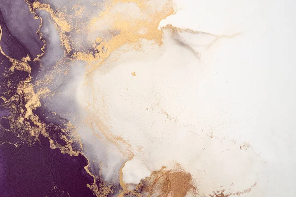 대리석 미술은 추상적 배경을 에서부터 시작됩니다 알코올 잉크의 매끄러운 대리석 — 스톡 사진