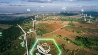 Çevre koruma teknolojisi ve yenilenebilir doğal kaynaklardan gelen temiz enerji ve güçle küresel sürdürülebilir ESG 'ye yaklaşmak