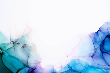 Soyut arkaplan için özgün tablodaki mermer mürekkep soyut sanat. Boyama, ombre alkol mürekkebinin pürüzsüz mermer arkaplan desenini yaratmak için yüksek kaliteli kağıt dokusuna boyanmış. .