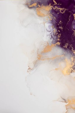 Soyut arkaplan için özgün tablodaki mermer mürekkep soyut sanat. Resim, Kintsuki mürekkep sanatının düz mermer arkaplan desenini yaratmak için yüksek kaliteli kağıt dokusuna boyanmış. .