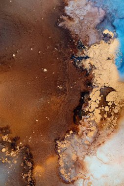 Soyut arkaplan için özgün tablodaki mermer mürekkep soyut sanat. Boyama, ombre alkol mürekkebinin pürüzsüz mermer arkaplan desenini yaratmak için yüksek kaliteli kağıt dokusuna boyanmış. .