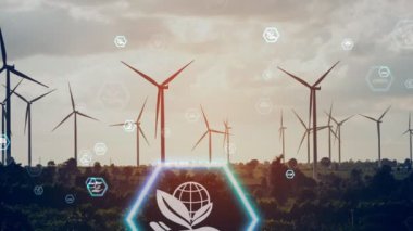 Çevre koruma teknolojisi ve yenilenebilir doğal kaynaklardan gelen temiz enerji ve güçle küresel sürdürülebilir ESG 'ye yaklaşmak