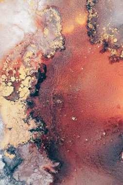 Enfes orjinal resmin mermer mürekkep sanatının soyut arkaplanını yakmak. Boyama, ombre alkol mürekkebinin pürüzsüz mermer arkaplan desenini yaratmak için yüksek kaliteli kağıt dokusuna boyanmış. .