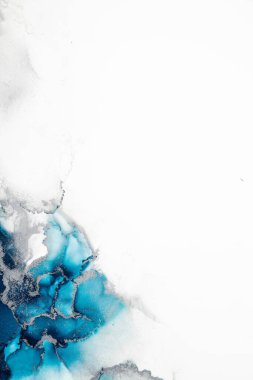 Soyut arkaplan için özgün tablodaki mermer mürekkep soyut sanat. Resim, Kintsuki mürekkep sanatının düz mermer arkaplan desenini yaratmak için yüksek kaliteli kağıt dokusuna boyanmış. .