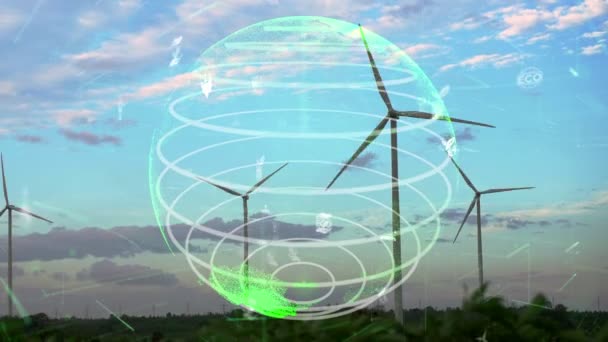 Tecnologia Conservazione Dell Ambiente Approccio Globale Sostenibile Esg Con Energia — Video Stock