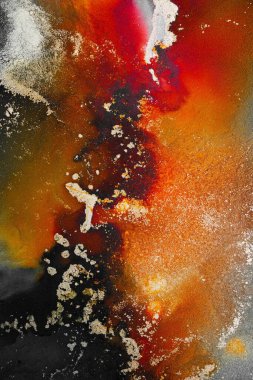 Enfes orjinal resmin mermer mürekkep sanatının soyut arkaplanını yakmak. Boyama, ombre alkol mürekkebinin pürüzsüz mermer arkaplan desenini yaratmak için yüksek kaliteli kağıt dokusuna boyanmış. .