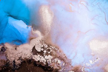 Soyut arkaplan için özgün tablodaki mermer mürekkep soyut sanat. Boyama, ombre alkol mürekkebinin pürüzsüz mermer arkaplan desenini yaratmak için yüksek kaliteli kağıt dokusuna boyanmış. .