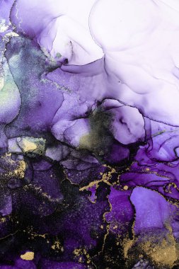 Soyut arkaplan için özgün tablodaki mermer mürekkep soyut sanat. Resim, Kintsuki mürekkep sanatının düz mermer arkaplan desenini yaratmak için yüksek kaliteli kağıt dokusuna boyanmış. .