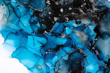 Soyut arkaplan için özgün tablodaki mermer mürekkep soyut sanat. Boyama, ombre alkol mürekkebinin pürüzsüz mermer arkaplan desenini yaratmak için yüksek kaliteli kağıt dokusuna boyanmış. .