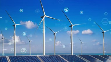 Çevre koruma teknolojisi ve yenilenebilir doğal kaynaklardan gelen temiz enerji ve güçle küresel sürdürülebilir ESG 'ye yaklaşmak