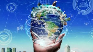 Küresel İş Büyümesi için 5G İletişim Teknolojisi Kablosuz İnternet Ağı, Sosyal Medya, Dijital E-ticaret ve Eğlence Evi Kullanımı .