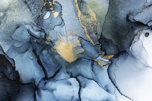 Soyut arkaplan için özgün tablodaki mermer mürekkep soyut sanat. Boyama, ombre alkol mürekkebinin pürüzsüz mermer arkaplan desenini yaratmak için yüksek kaliteli kağıt dokusuna boyanmış. .