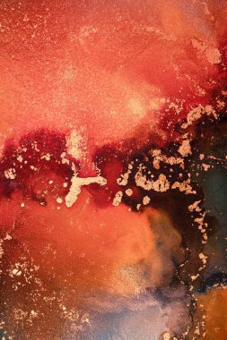 Enfes orjinal resmin mermer mürekkep sanatının soyut arkaplanını yakmak. Boyama, ombre alkol mürekkebinin pürüzsüz mermer arkaplan desenini yaratmak için yüksek kaliteli kağıt dokusuna boyanmış. .