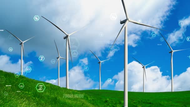 Tecnologia Conservazione Dell Ambiente Approccio Globale Sostenibile Esg Con Energia — Video Stock