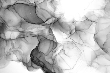 Soyut arkaplan için özgün tablodaki mermer mürekkep soyut sanat. Boyama, ombre alkol mürekkebinin pürüzsüz mermer arkaplan desenini yaratmak için yüksek kaliteli kağıt dokusuna boyanmış. .