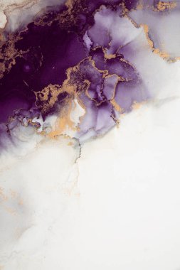 Soyut arkaplan için özgün tablodaki mermer mürekkep soyut sanat. Resim, Kintsuki mürekkep sanatının düz mermer arkaplan desenini yaratmak için yüksek kaliteli kağıt dokusuna boyanmış. .