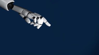 Gelecekçi robot yapay zeka devrimci yapay zeka teknoloji geliştirme ve makine öğrenme kavramı. İnsan hayatının geleceği için küresel robot biyonik bilim araştırması. 3B görüntüleme grafiği.