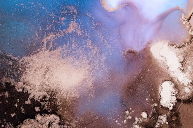 Soyut arkaplan için özgün tablodaki mermer mürekkep soyut sanat. Boyama, ombre alkol mürekkebinin pürüzsüz mermer arkaplan desenini yaratmak için yüksek kaliteli kağıt dokusuna boyanmış. .