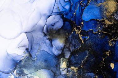 Soyut arkaplan için özgün tablodaki mermer mürekkep soyut sanat. Boyama, ombre alkol mürekkebinin pürüzsüz mermer arkaplan desenini yaratmak için yüksek kaliteli kağıt dokusuna boyanmış. .