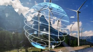 Çevre koruma teknolojisi ve yenilenebilir doğal kaynaklardan gelen temiz enerji ve güçle küresel sürdürülebilir ESG 'ye yaklaşmak