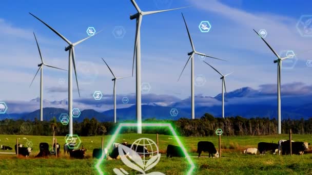 Tecnología Conservación Ambiental Aproximación Esg Sostenible Global Mediante Energía Limpia — Vídeos de Stock