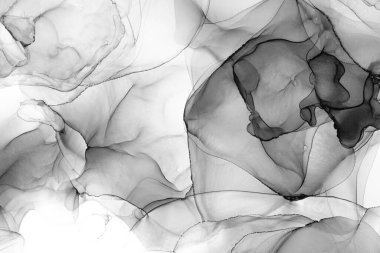 Soyut arkaplan için özgün tablodaki mermer mürekkep soyut sanat. Boyama, ombre alkol mürekkebinin pürüzsüz mermer arkaplan desenini yaratmak için yüksek kaliteli kağıt dokusuna boyanmış. .