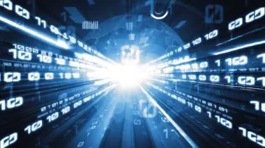 Ticari veri analizi ve zeki yazılım pazarlama stratejisi. Yeni bilgi çağındaki küresel eğilimleri değiştiren akıllı dijital dönüşüm ve teknoloji bozulması kavramı .