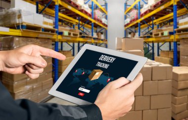 Ürün nakliyesi ve teslimatı için e-ticaret ve mod çevrimiçi iş izleme sistemi