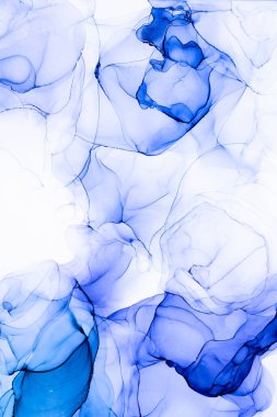 Soyut arkaplan için özgün tablodaki mermer mürekkep soyut sanat. Boyama, ombre alkol mürekkebinin pürüzsüz mermer arkaplan desenini yaratmak için yüksek kaliteli kağıt dokusuna boyanmış. .