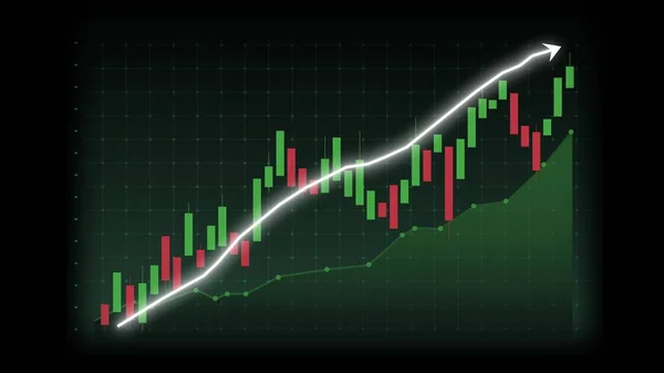 Concepto Crecimiento Del Negocio Gráfico Alusivo Que Muestra Ganancias Ventas —  Fotos de Stock