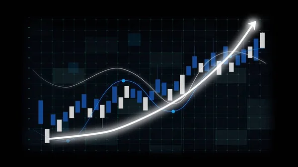 Concepto Crecimiento Del Negocio Gráfico Alusivo Que Muestra Ganancias Ventas —  Fotos de Stock