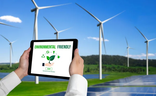 Transformación Empresarial Ecológica Para Ahorro Medioambiental Concepto Empresarial Esg Empresario — Foto de Stock