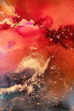 Enfes orjinal resmin mermer mürekkep sanatının soyut arkaplanını yakmak. Boyama, ombre alkol mürekkebinin pürüzsüz mermer arkaplan desenini yaratmak için yüksek kaliteli kağıt dokusuna boyanmış. .