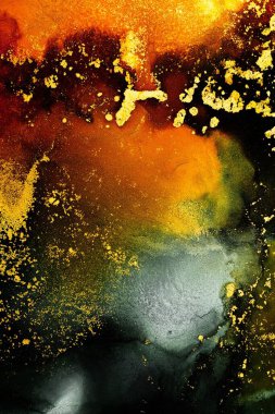 Enfes orjinal resmin mermer mürekkep sanatının soyut arkaplanını yakmak. Boyama, ombre alkol mürekkebinin pürüzsüz mermer arkaplan desenini yaratmak için yüksek kaliteli kağıt dokusuna boyanmış. .