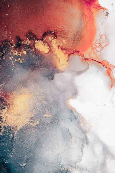 Сжигание Абстрактного Фона Мраморных Чернил Искусства Изысканной Оригинальной Живописи Картина — стоковое фото