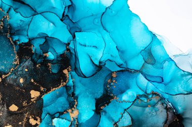 Soyut arkaplan için özgün tablodaki mermer mürekkep soyut sanat. Boyama, ombre alkol mürekkebinin pürüzsüz mermer arkaplan desenini yaratmak için yüksek kaliteli kağıt dokusuna boyanmış. .