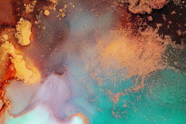 Soyut arkaplan için özgün tablodaki mermer mürekkep soyut sanat. Boyama, ombre alkol mürekkebinin pürüzsüz mermer arkaplan desenini yaratmak için yüksek kaliteli kağıt dokusuna boyanmış. .