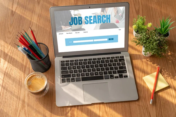 Online Job Search Modish Website Worker Search Job Opportunities Recruitment — Stock Photo, Image