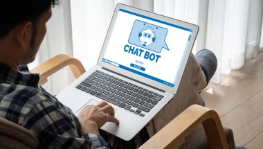 Müşteri sorularına otomatik olarak cevap veren mod çevrimiçi iş için Chatbot yazılım uygulaması