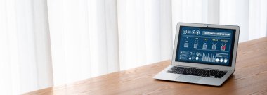 Pazarlama stratejisi planlaması için modem yazılım bilgisayarında müşteri memnuniyeti ve değerlendirme analizi