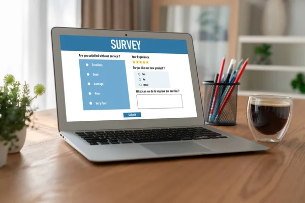Online survey form for modish digital information collection on the internet network